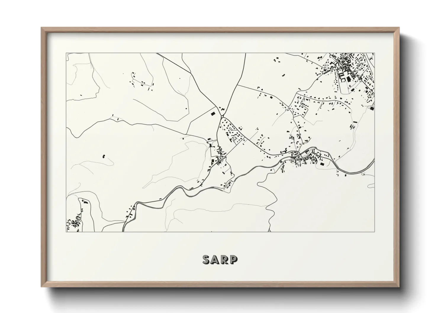 Une affiche de carte sur Sarp