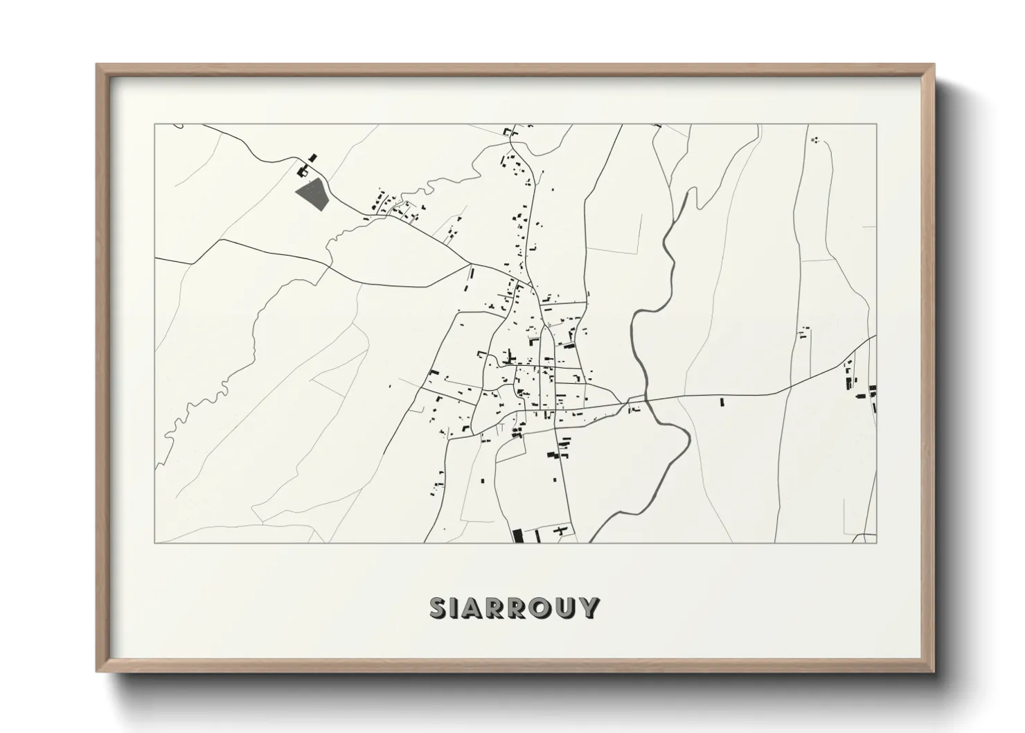 Une affiche de carte sur Siarrouy