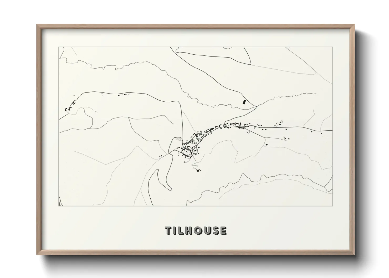 Une affiche de carte sur Tilhouse