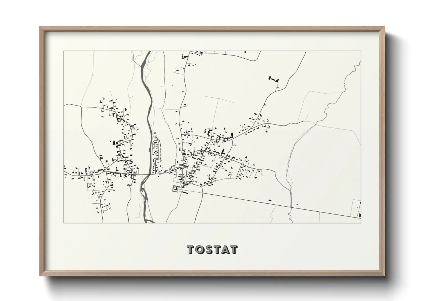Une affiche de carte sur Tostat
