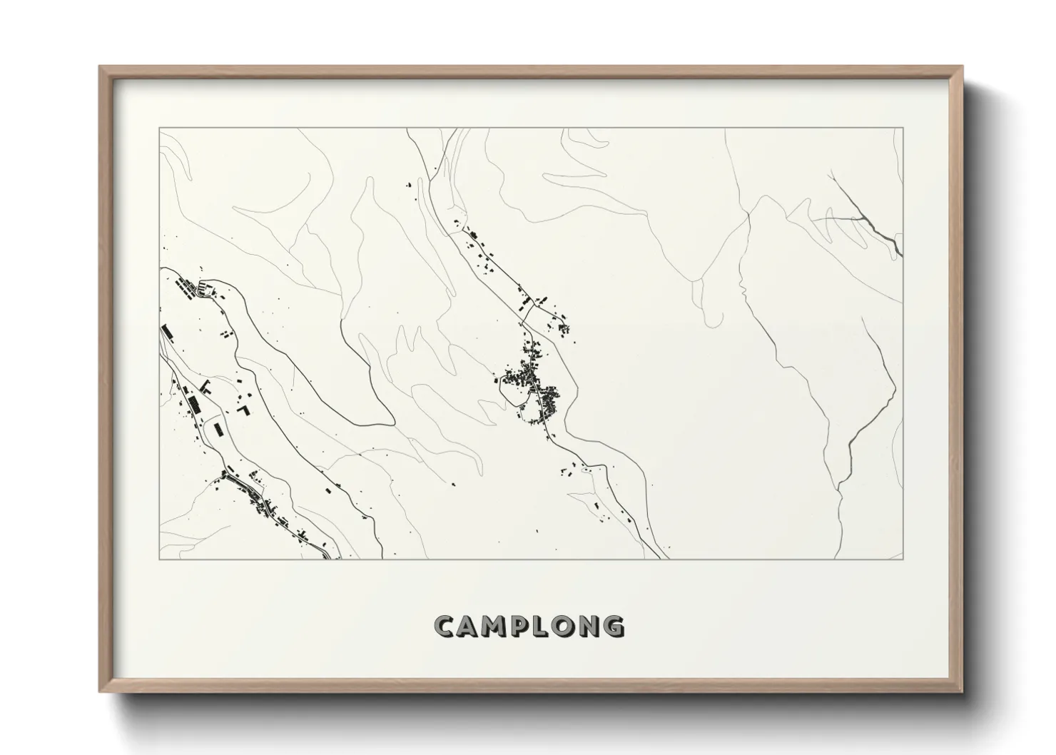 Une affiche de carte sur Camplong