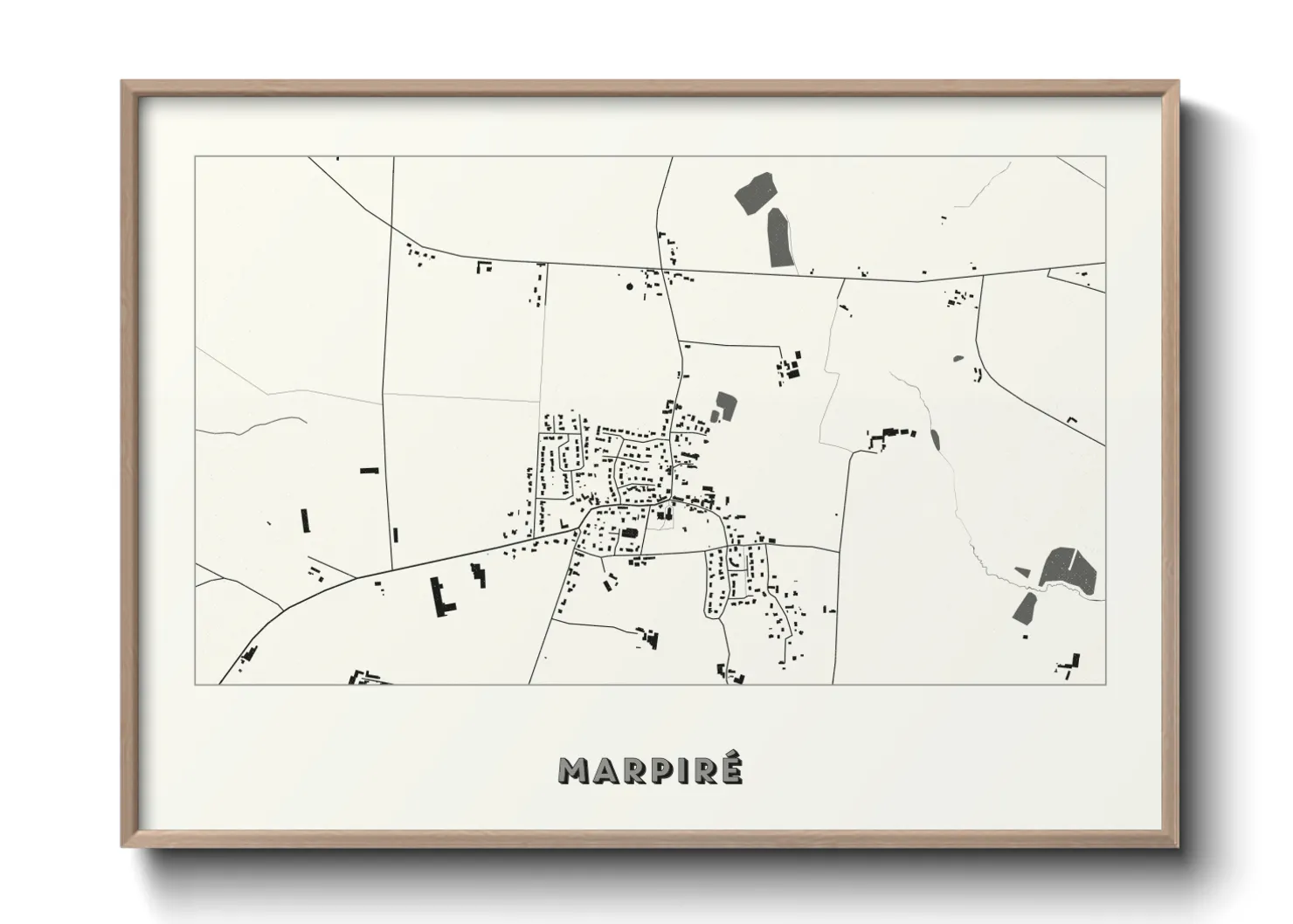 Une affiche de carte sur Marpiré