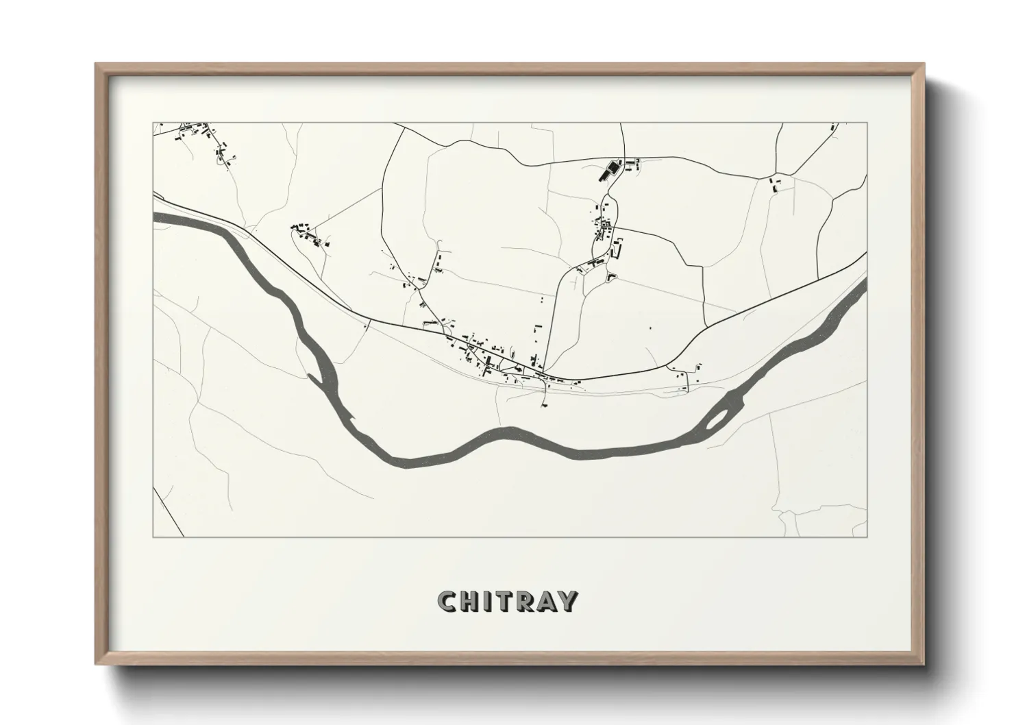 Une affiche de carte sur Chitray