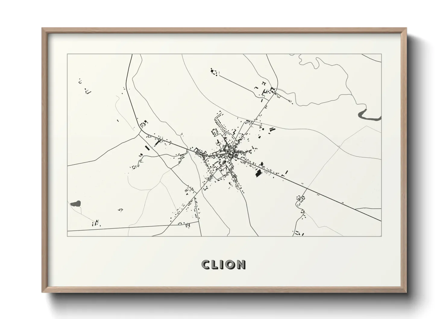 Une affiche de carte sur Clion