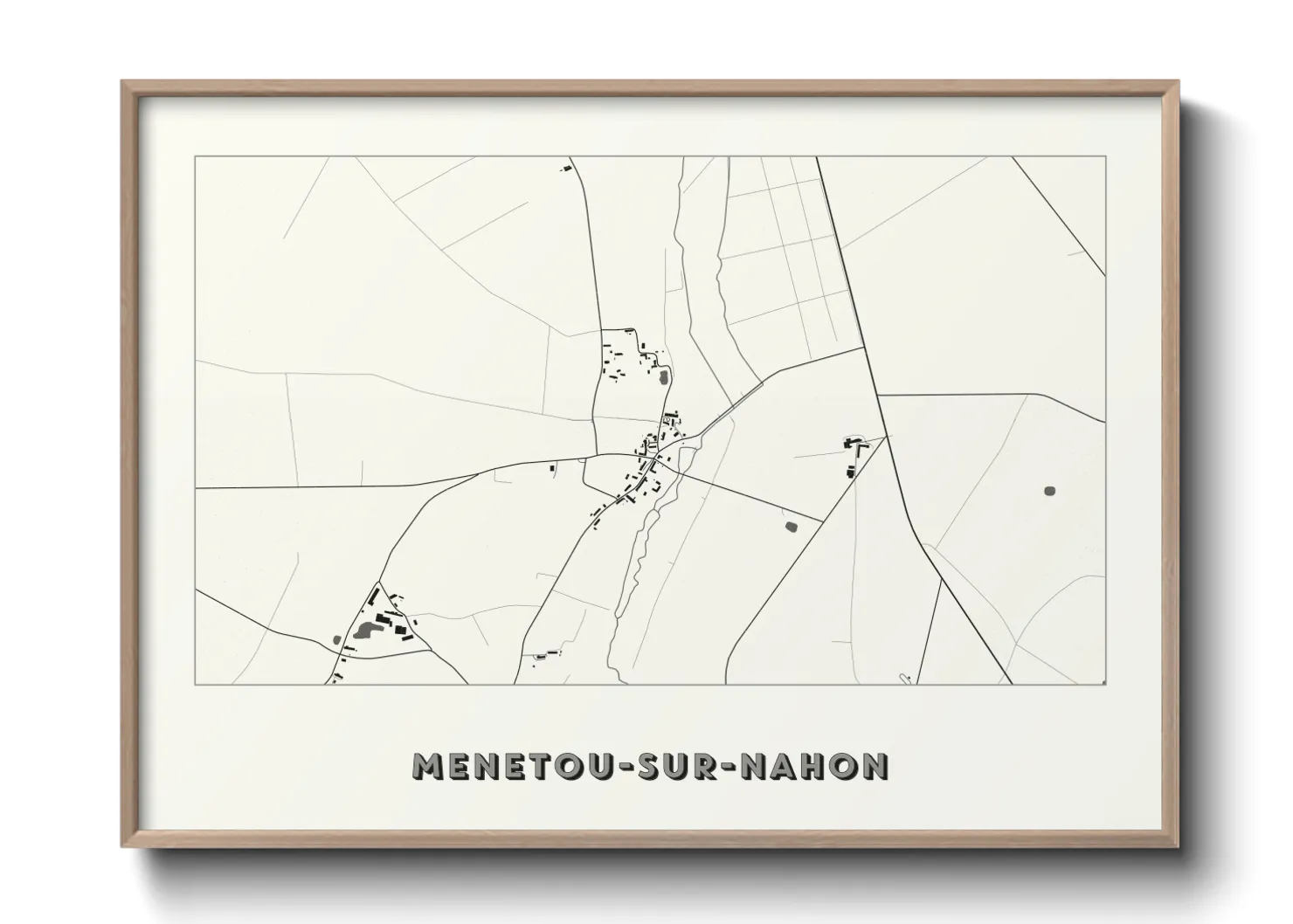 Une affiche de carte sur Menetou-sur-Nahon