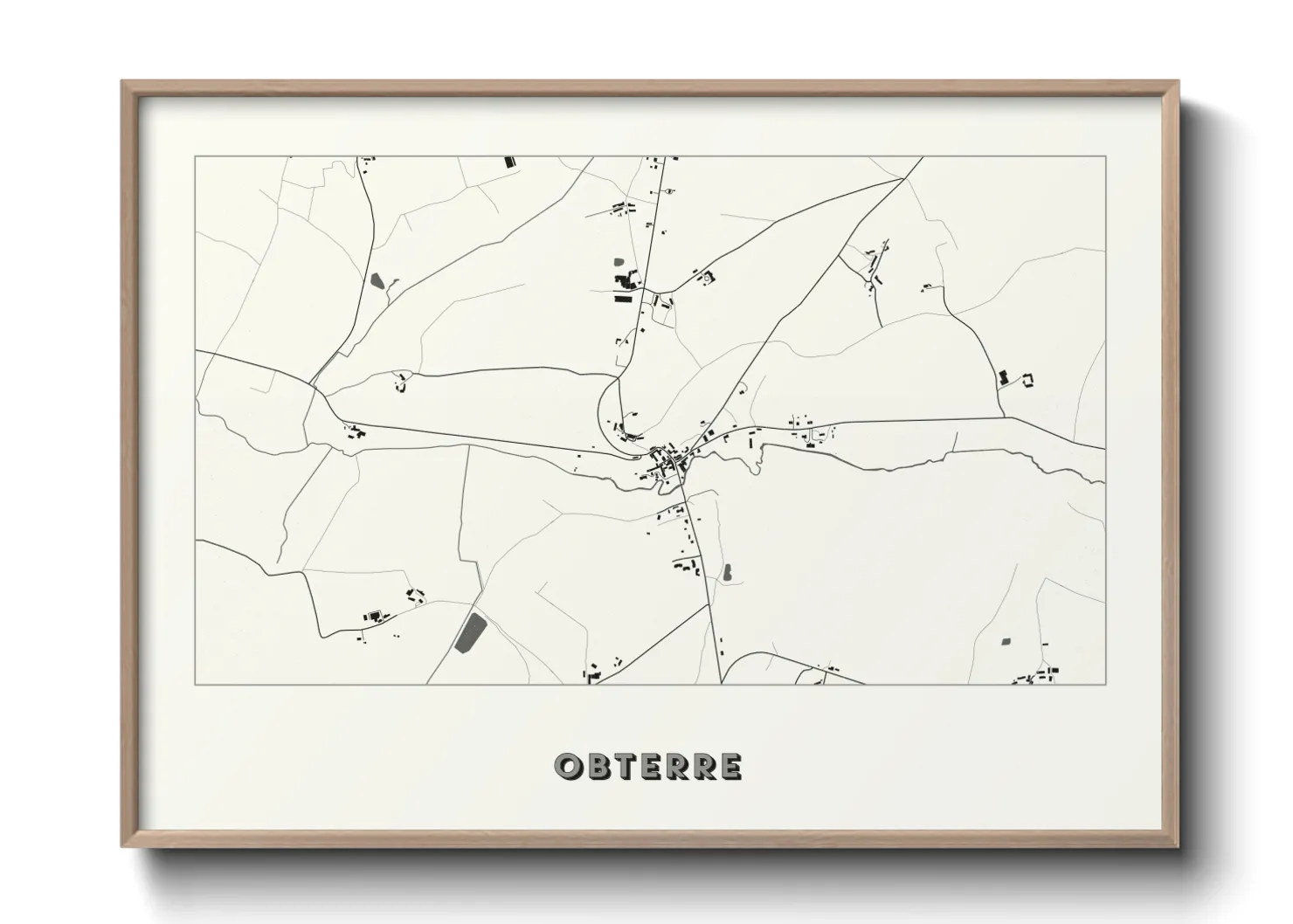 Une affiche de carte sur Obterre