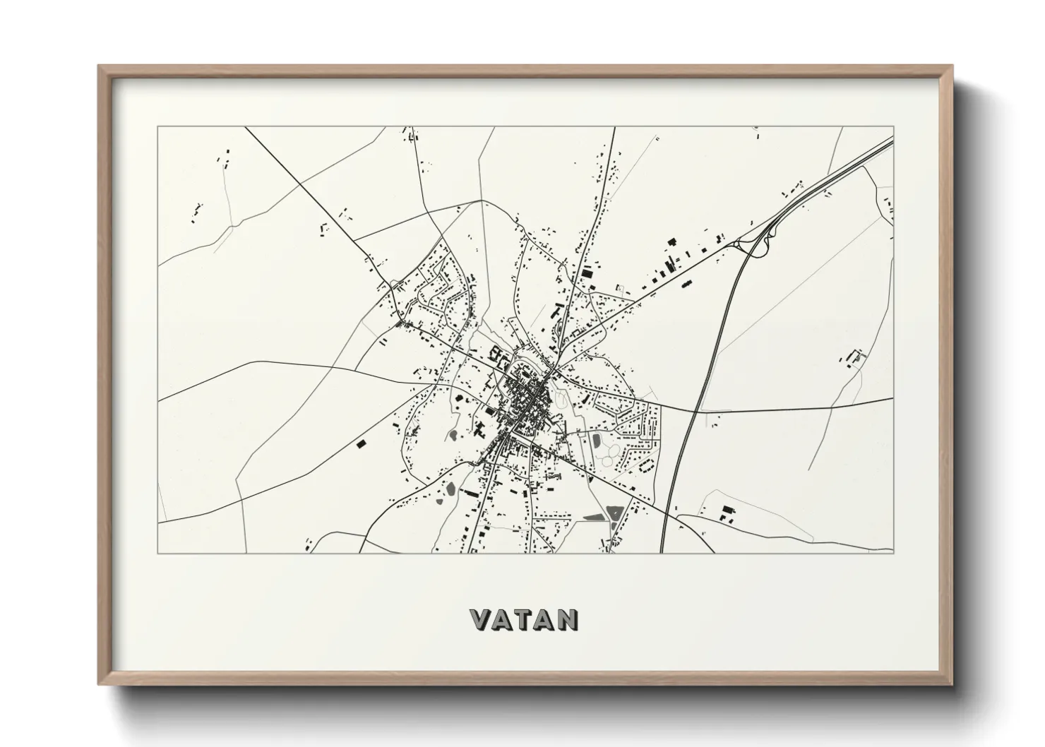 Une affiche de carte sur Vatan