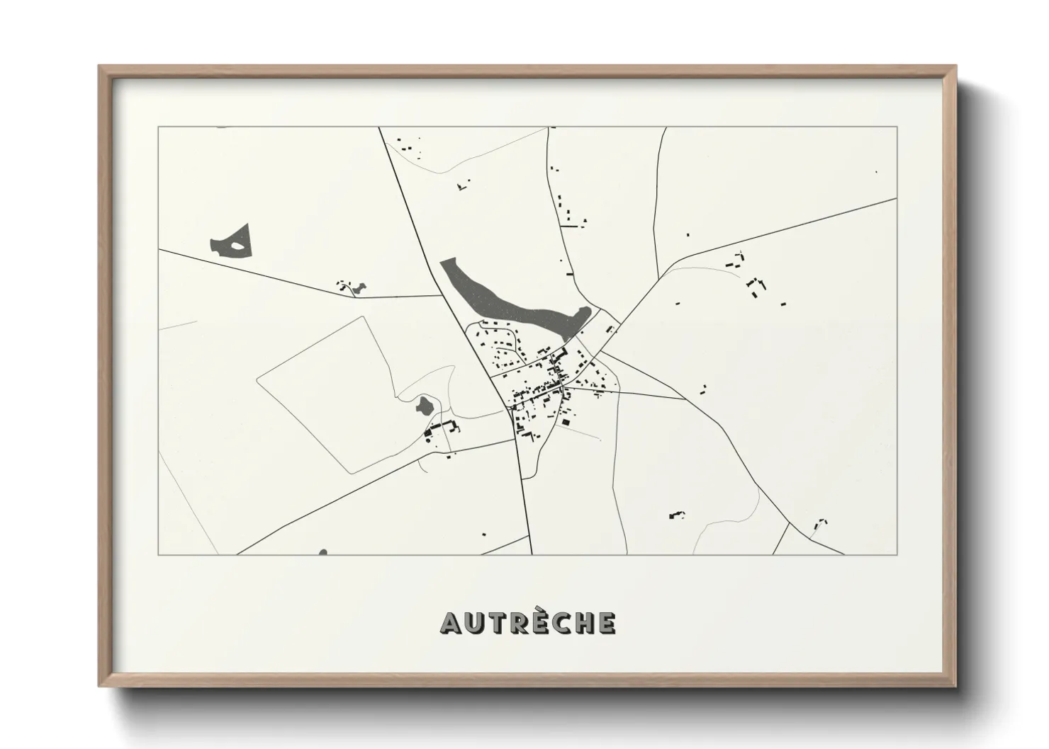 Une affiche de carte sur Autrèche