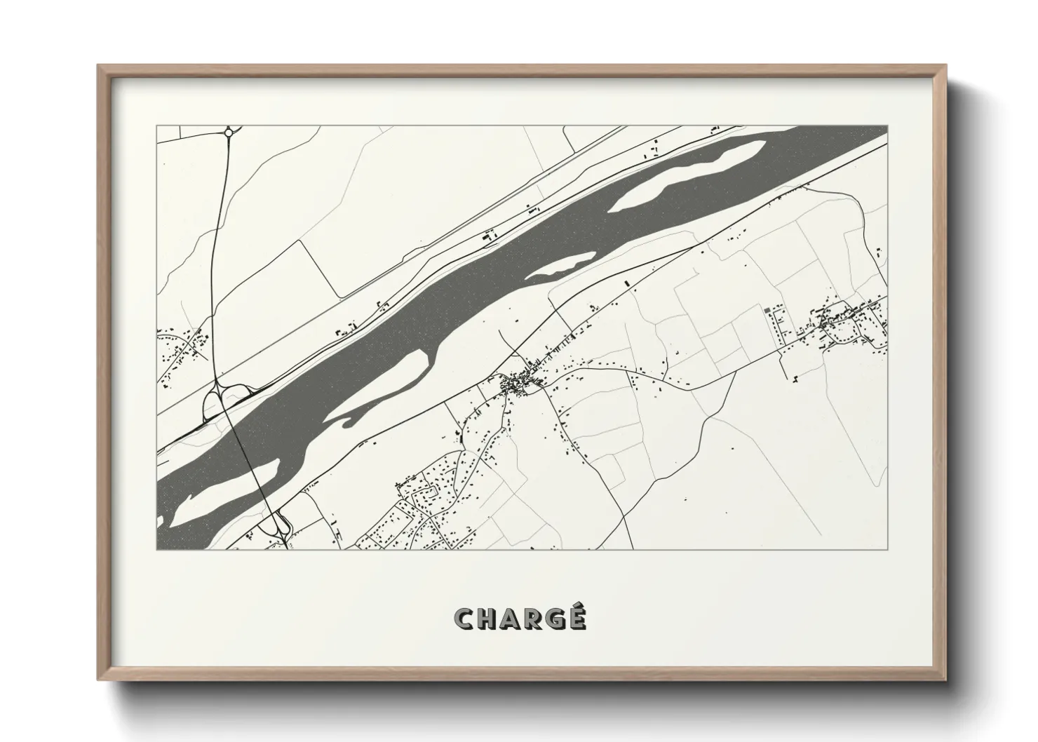 Une affiche de carte sur Chargé