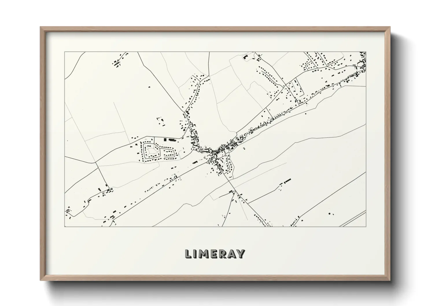 Une affiche de carte sur Limeray