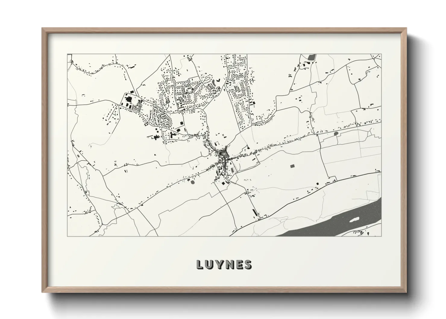 Une affiche de carte sur Luynes