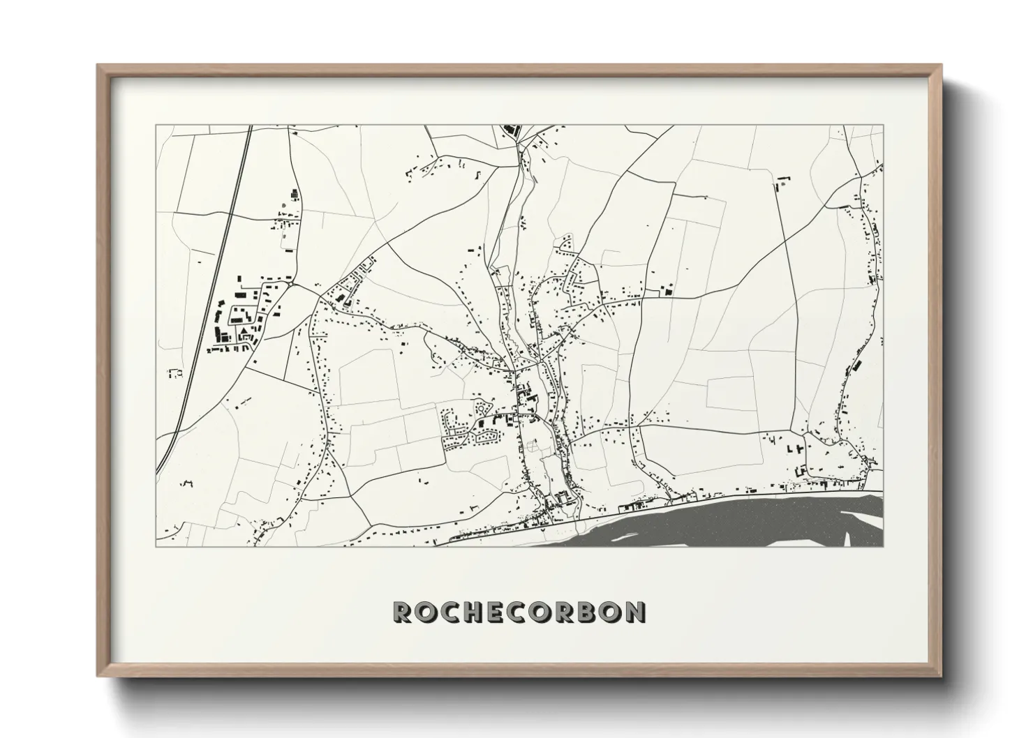 Une affiche de carte sur Rochecorbon