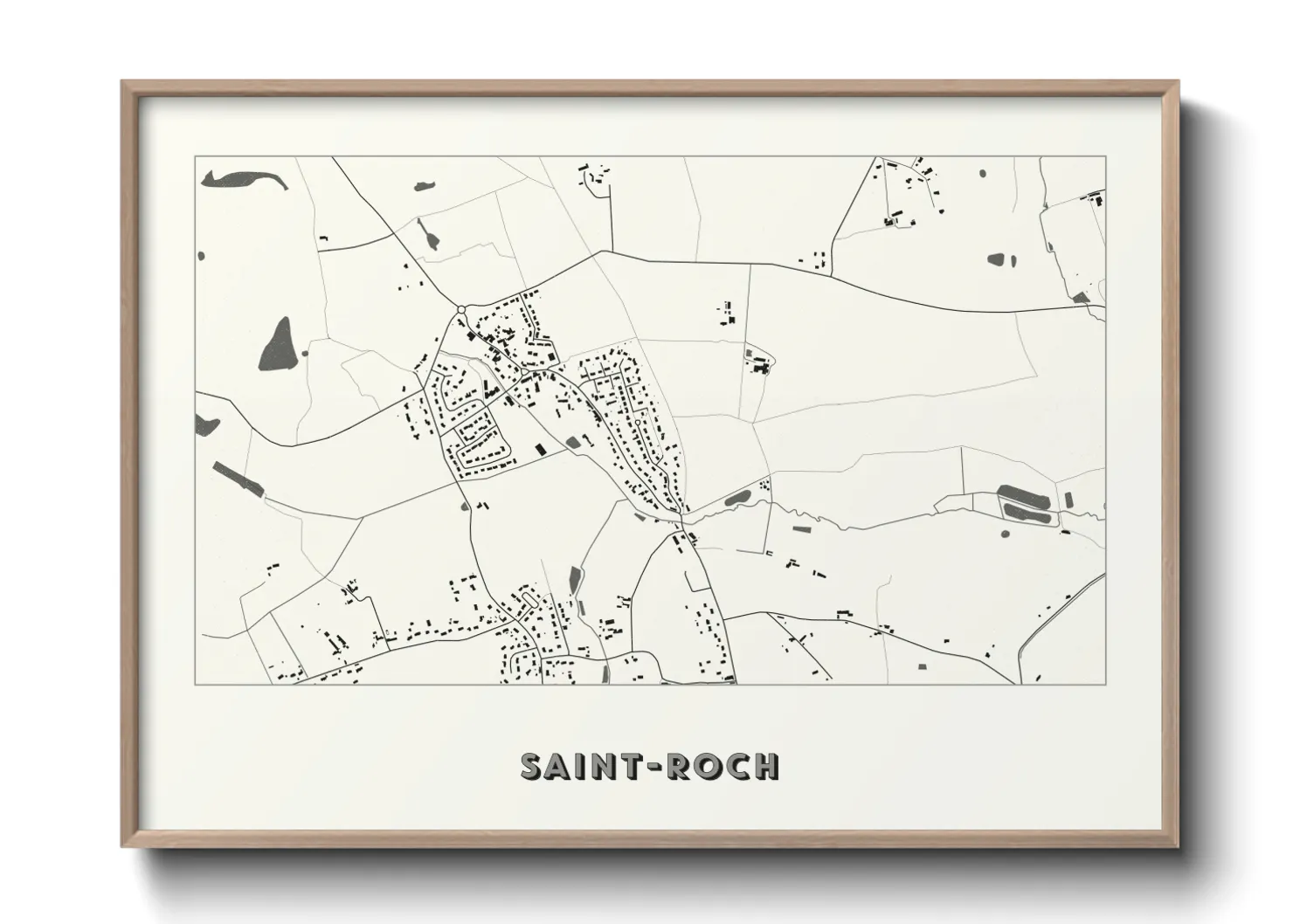 Une affiche de carte sur Saint-Roch