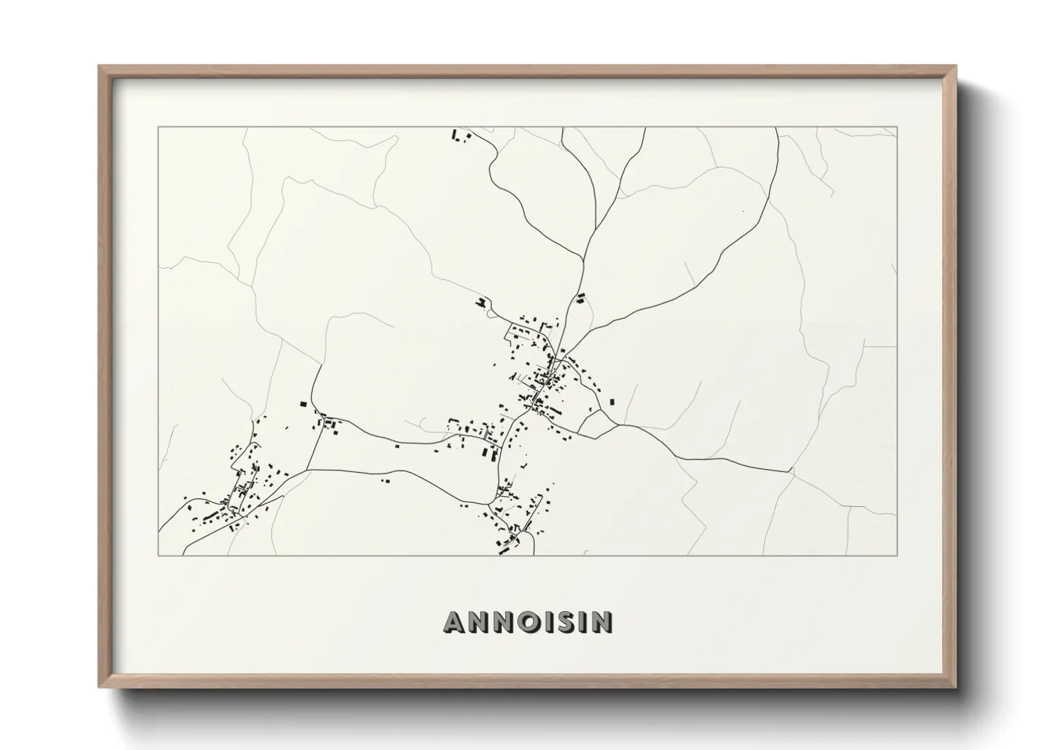 Une affiche de carte sur Annoisin