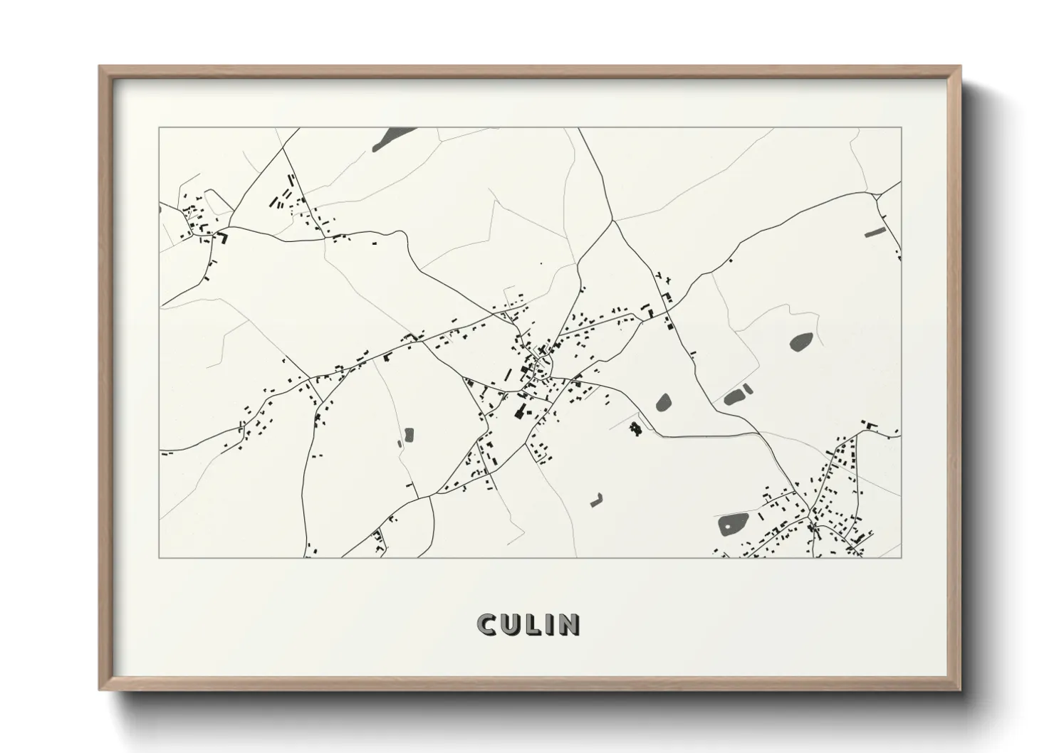 Une affiche de carte sur Culin