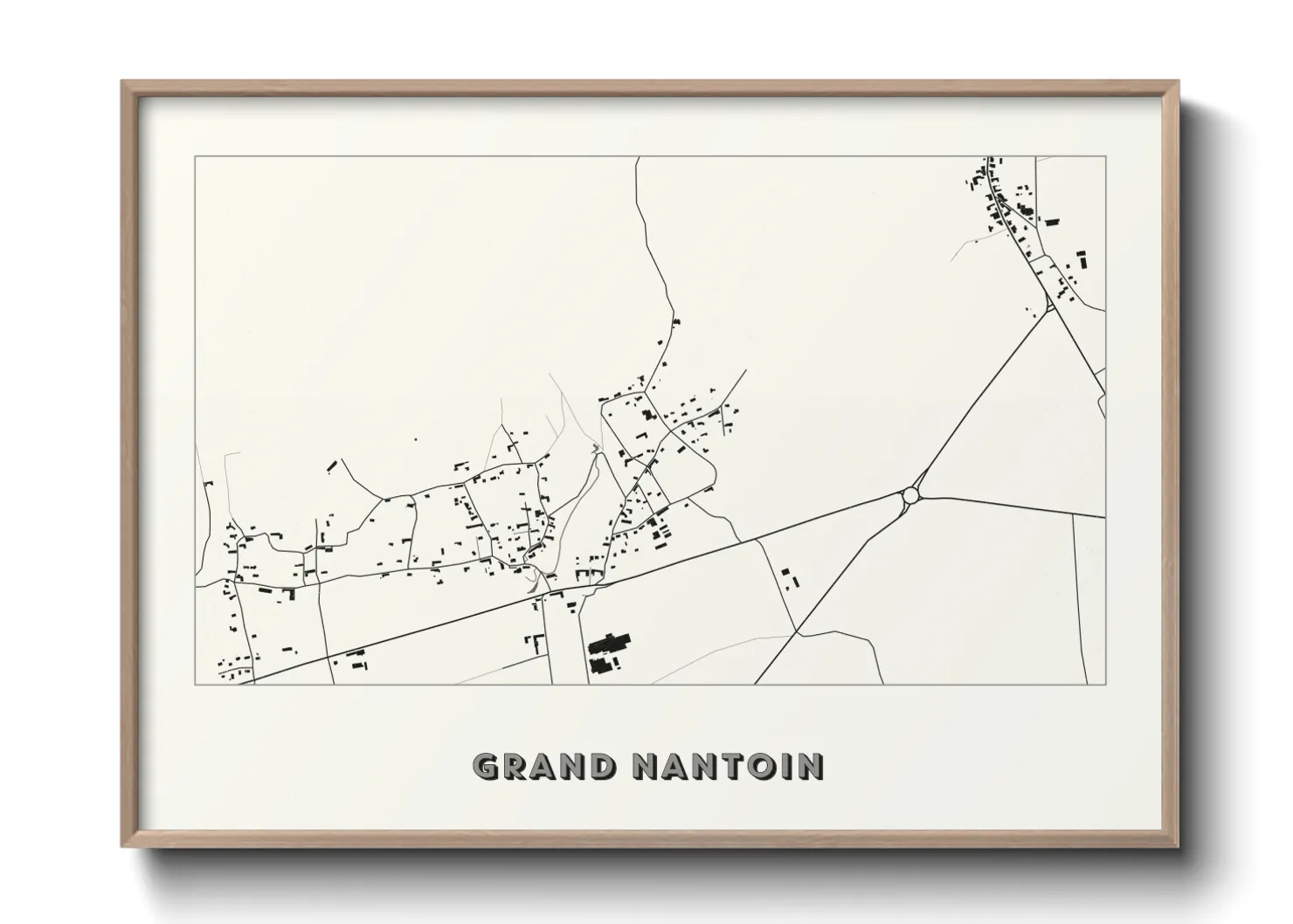 Une affiche de carte sur Grand Nantoin