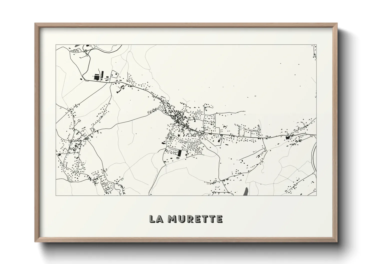 Une affiche de carte sur La Murette