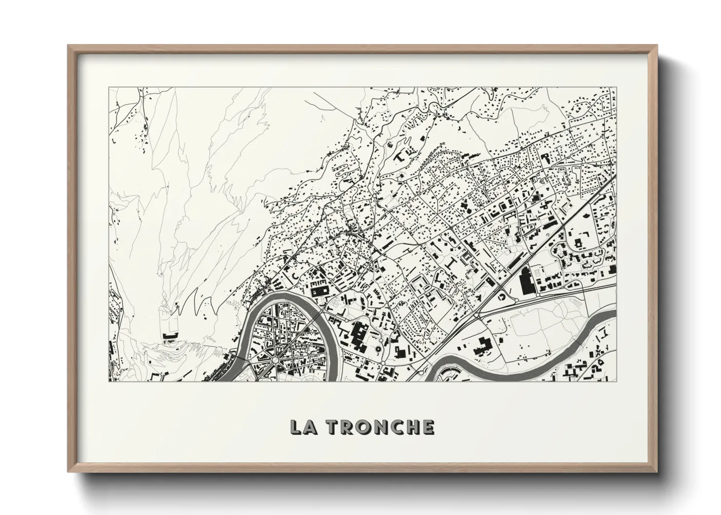 Une affiche de carte sur La Tronche