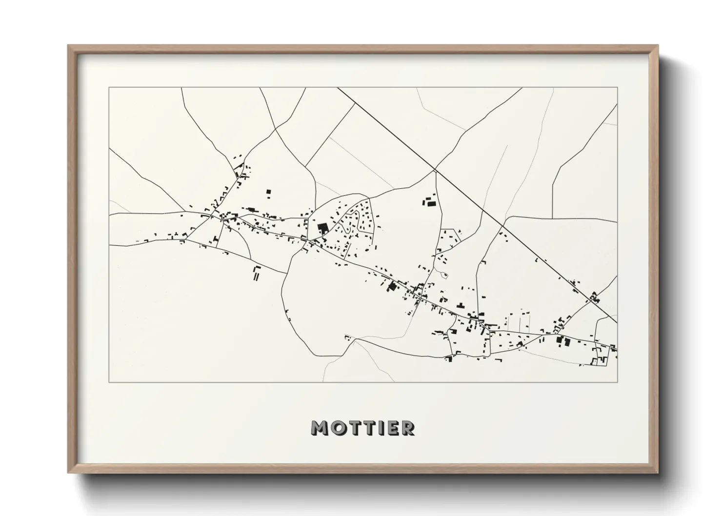 Une affiche de carte sur Mottier