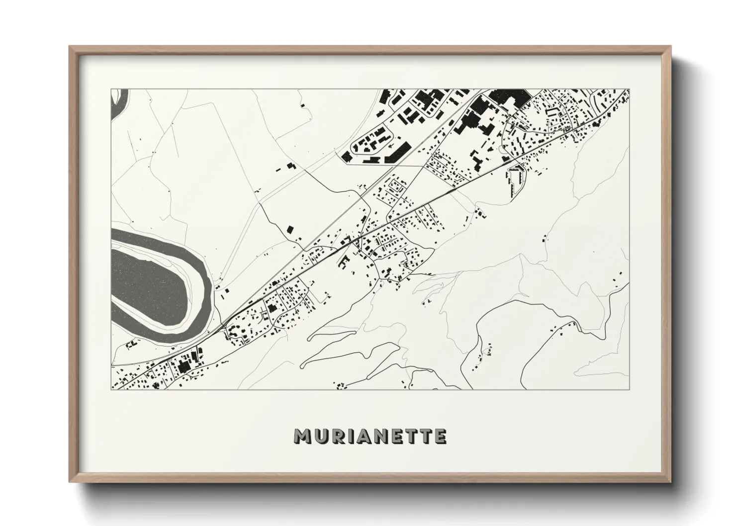 Une affiche de carte sur Murianette