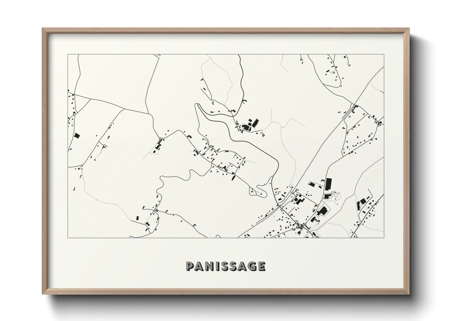 Une affiche de carte sur Panissage
