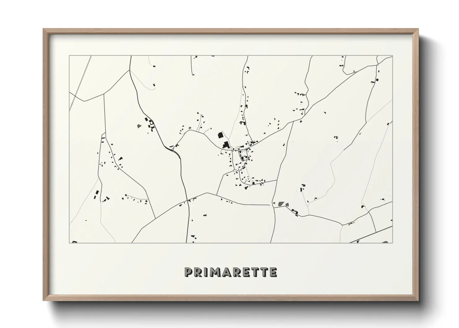 Une affiche de carte sur Primarette