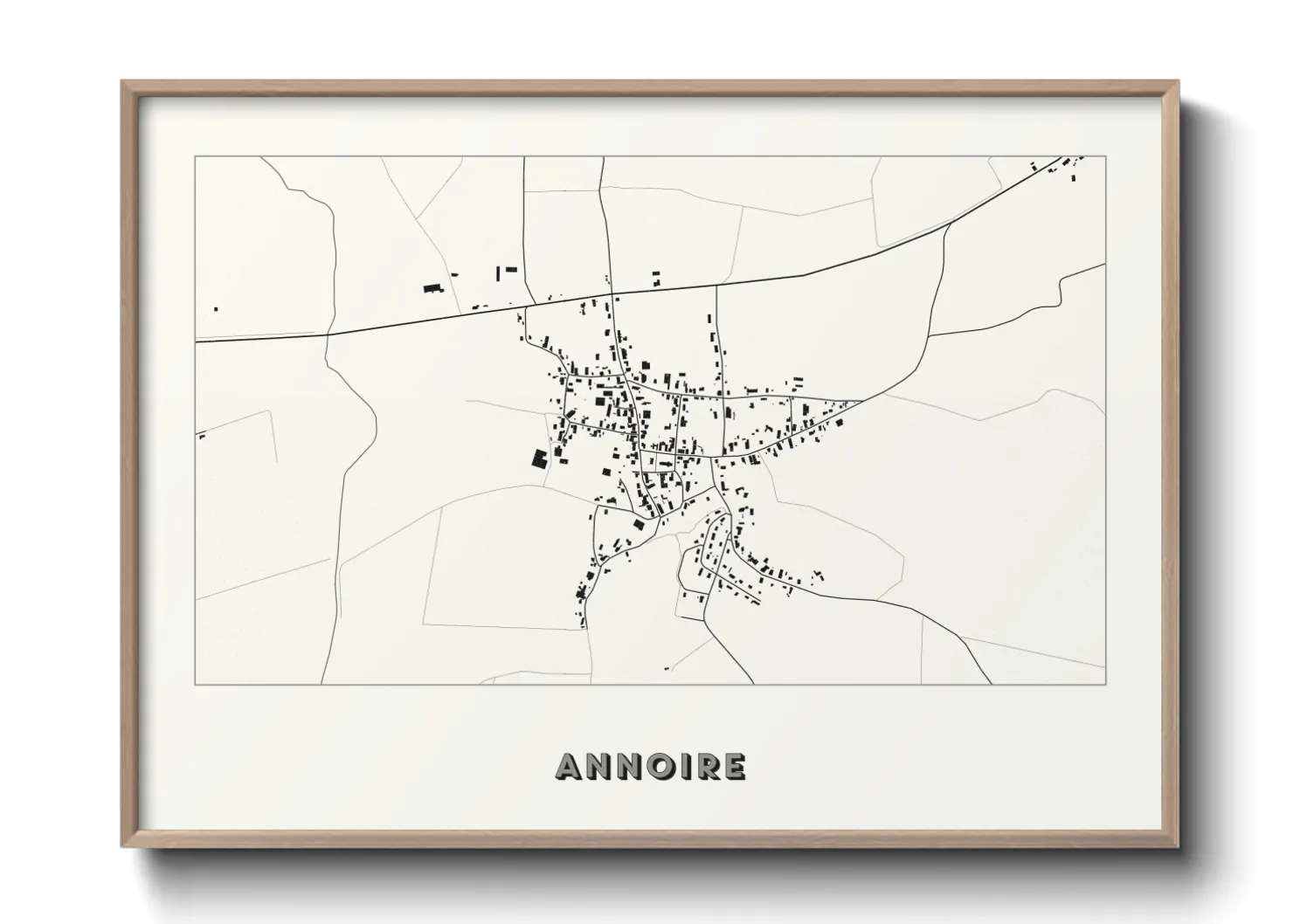 Une affiche de carte sur Annoire