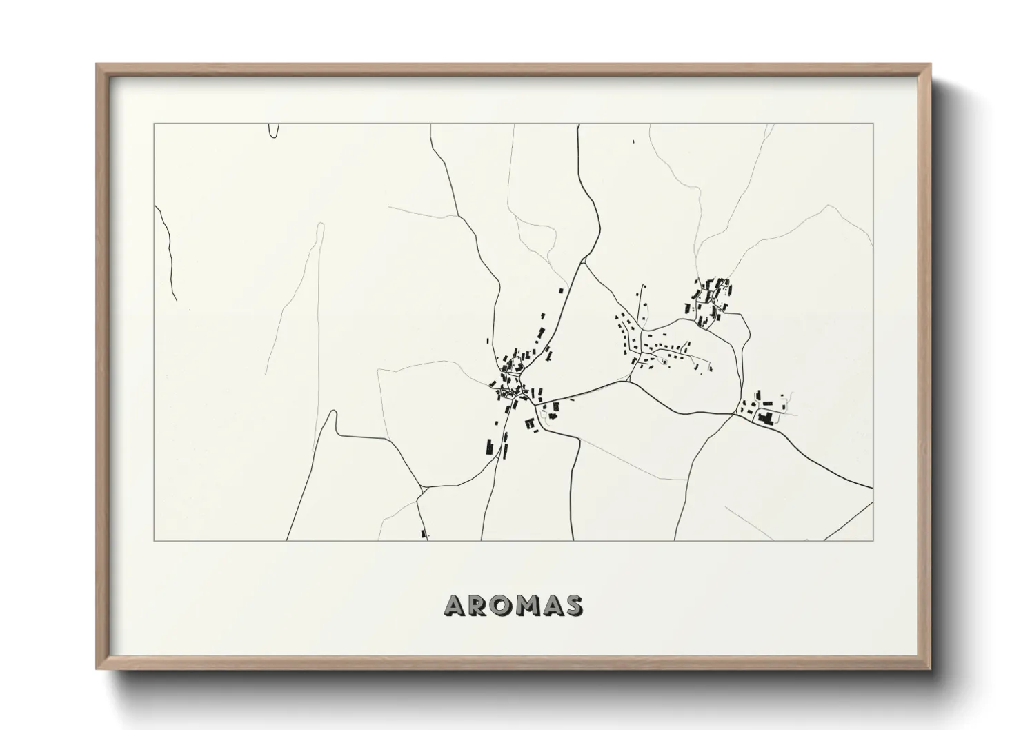 Une affiche de carte sur Aromas