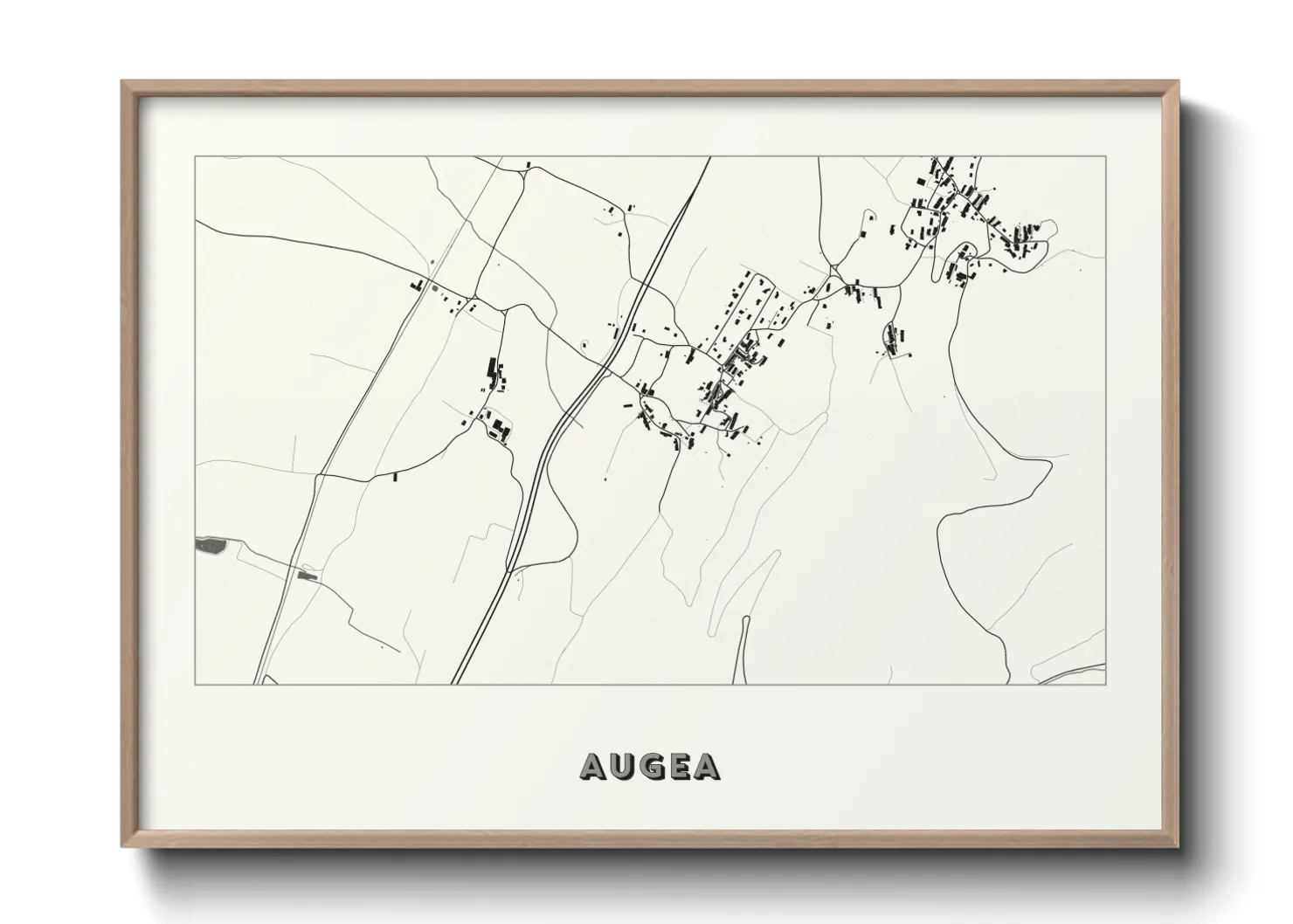 Une affiche de carte sur Augea