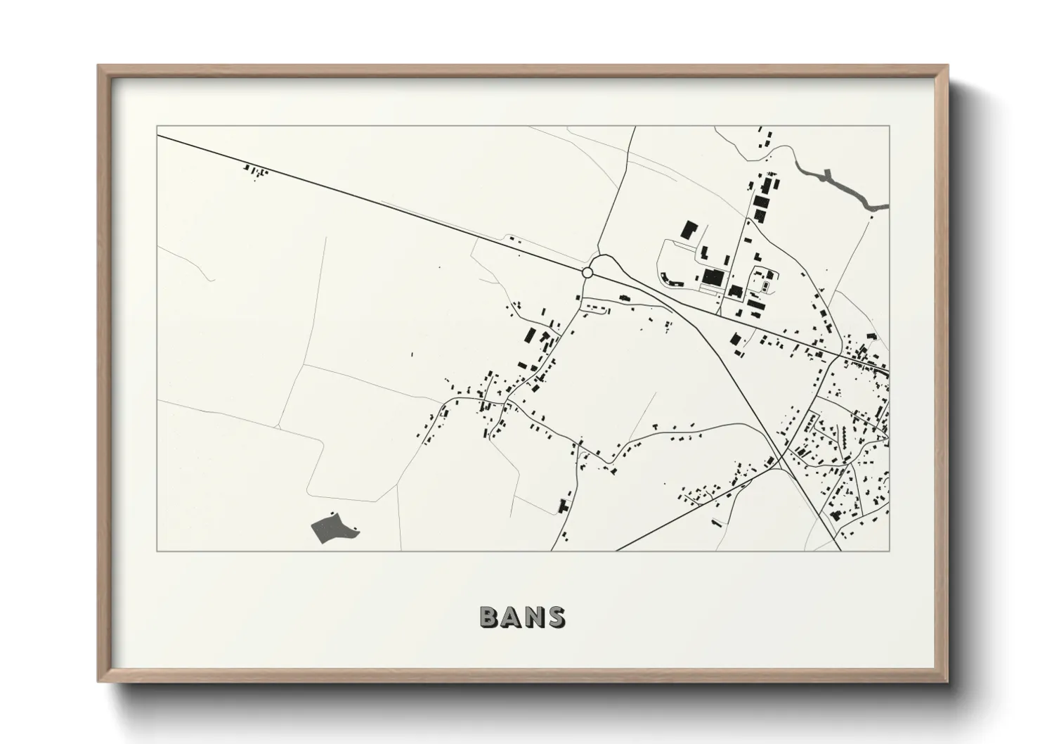 Une affiche de carte sur Bans