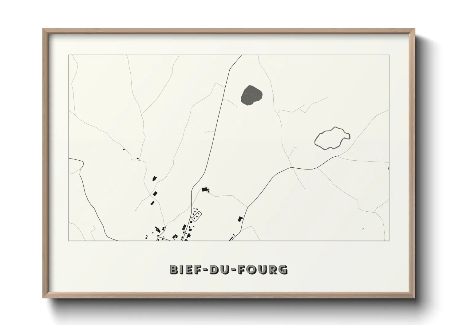 Une affiche de carte sur Bief-du-Fourg