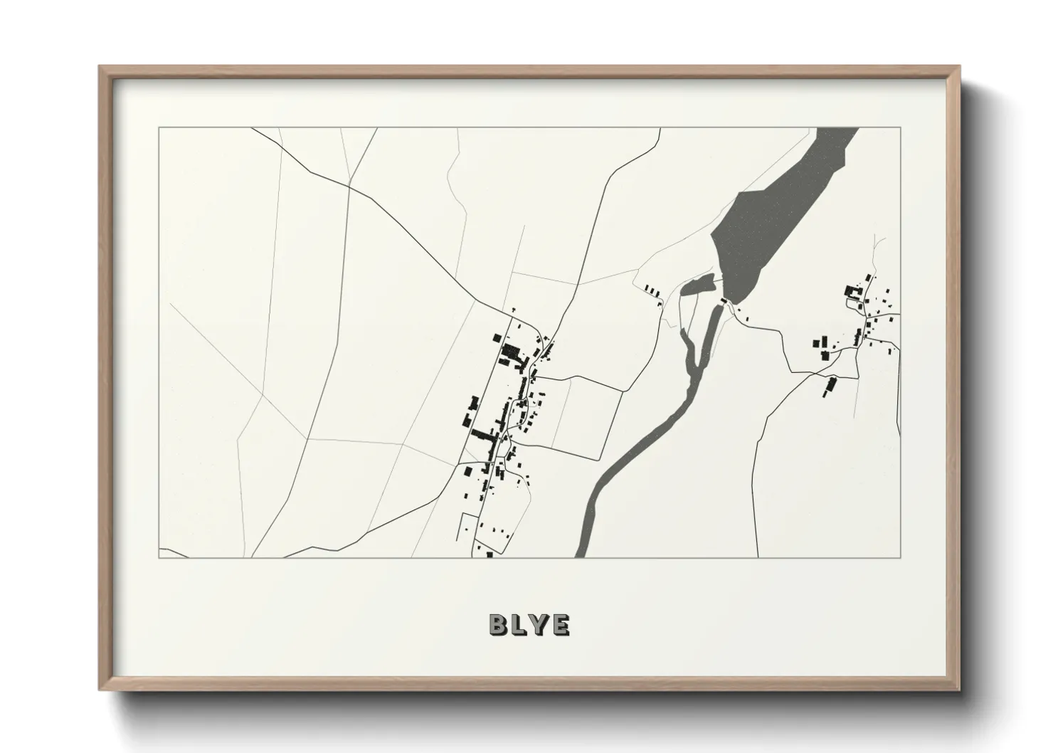 Une affiche de carte sur Blye