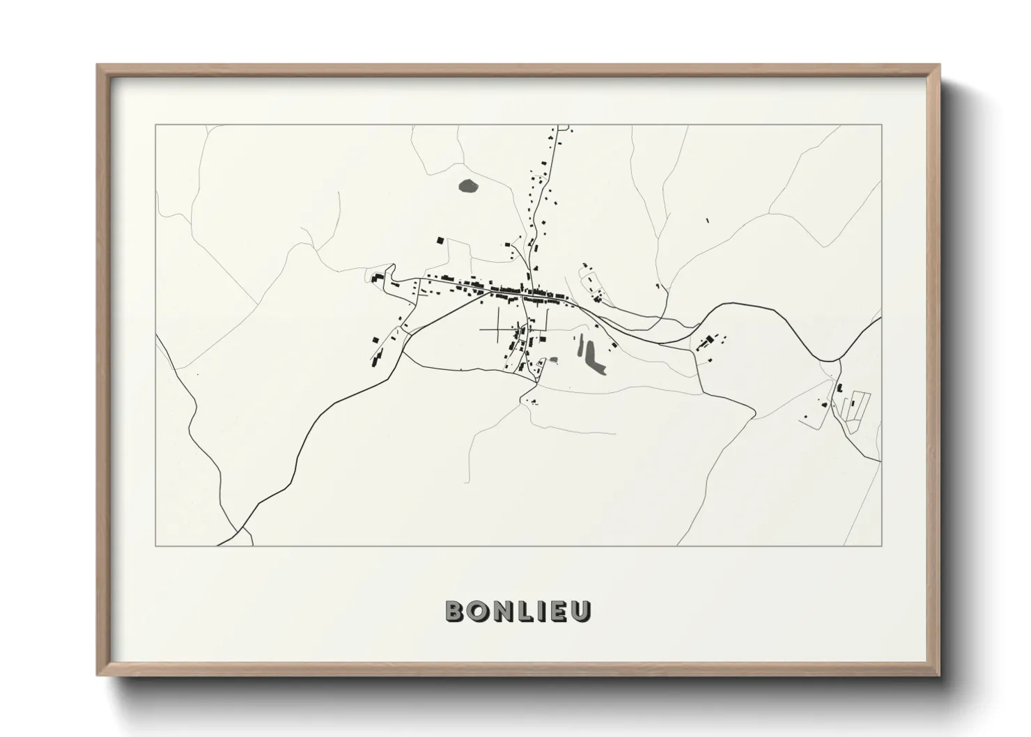 Une affiche de carte sur Bonlieu
