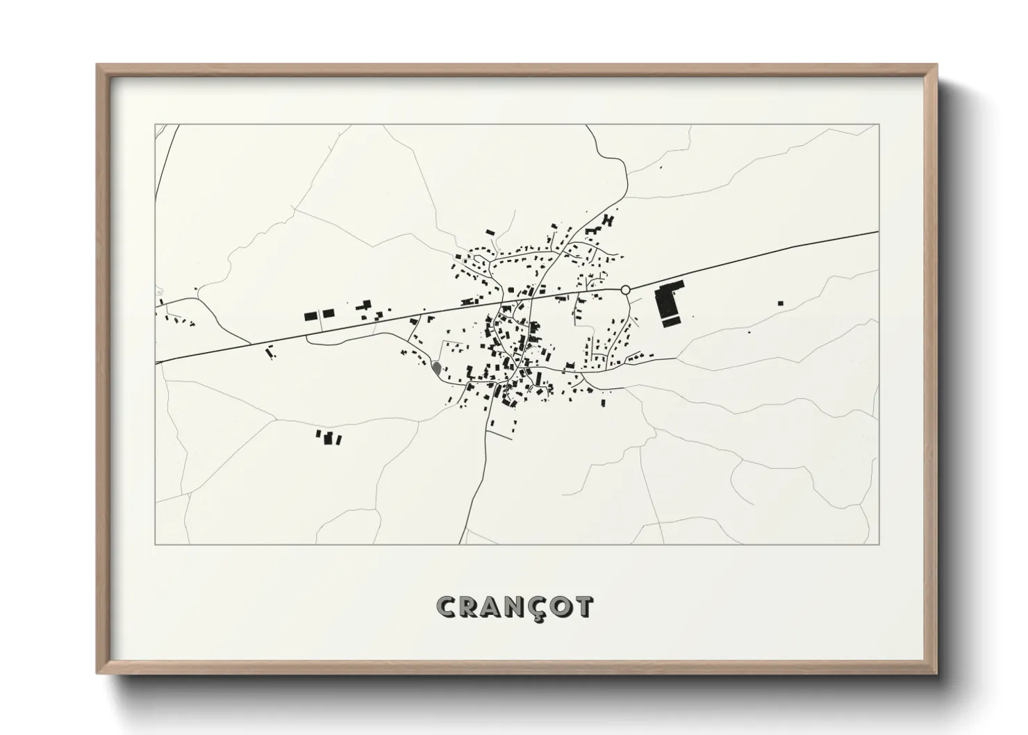 Une affiche de carte sur Crançot