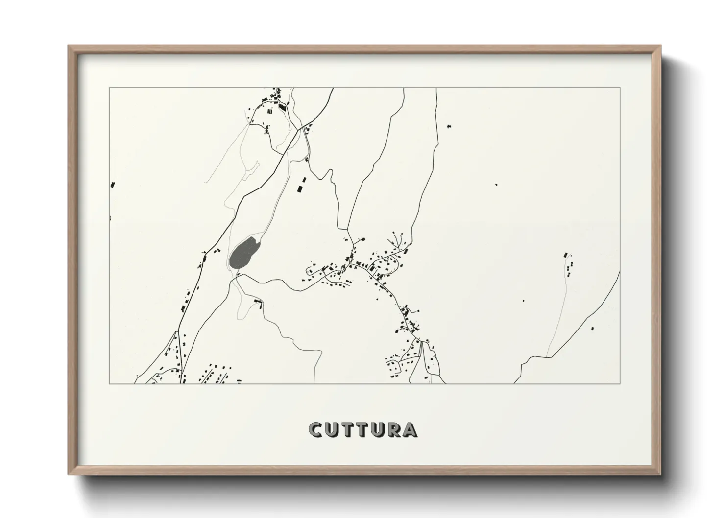 Une affiche de carte sur Cuttura