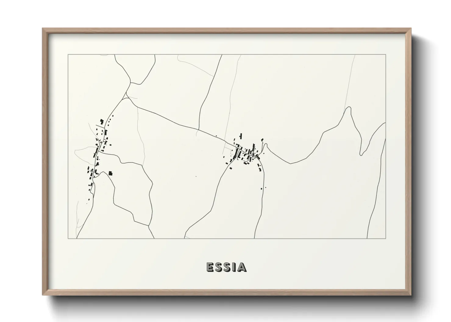Une affiche de carte sur Essia