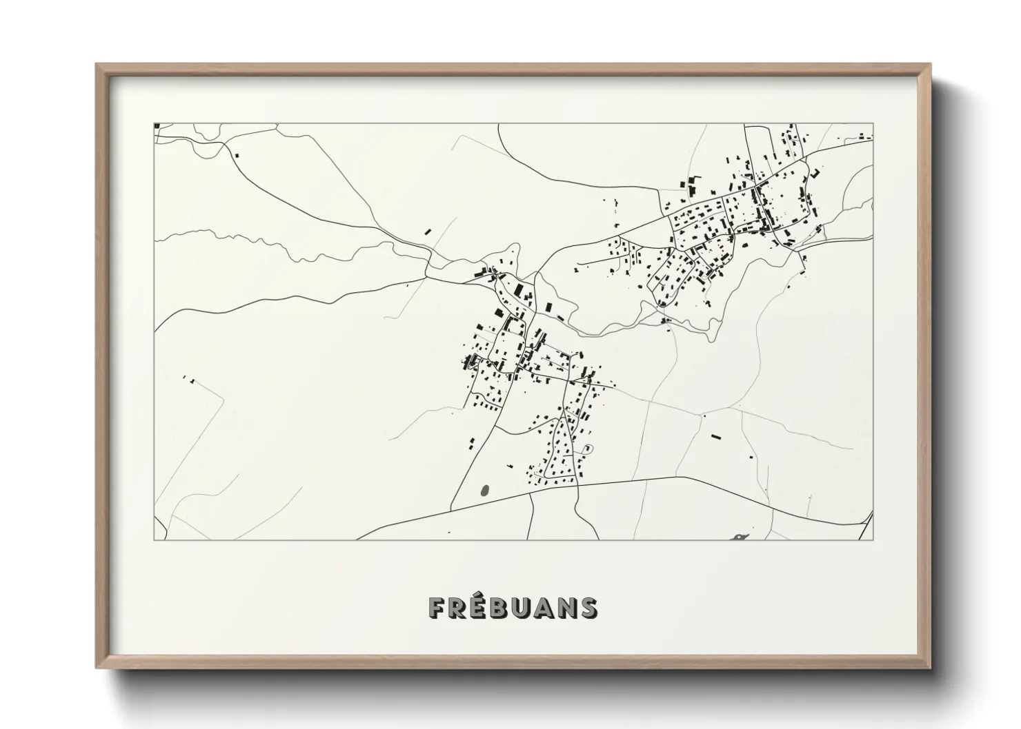 Une affiche de carte sur Frébuans