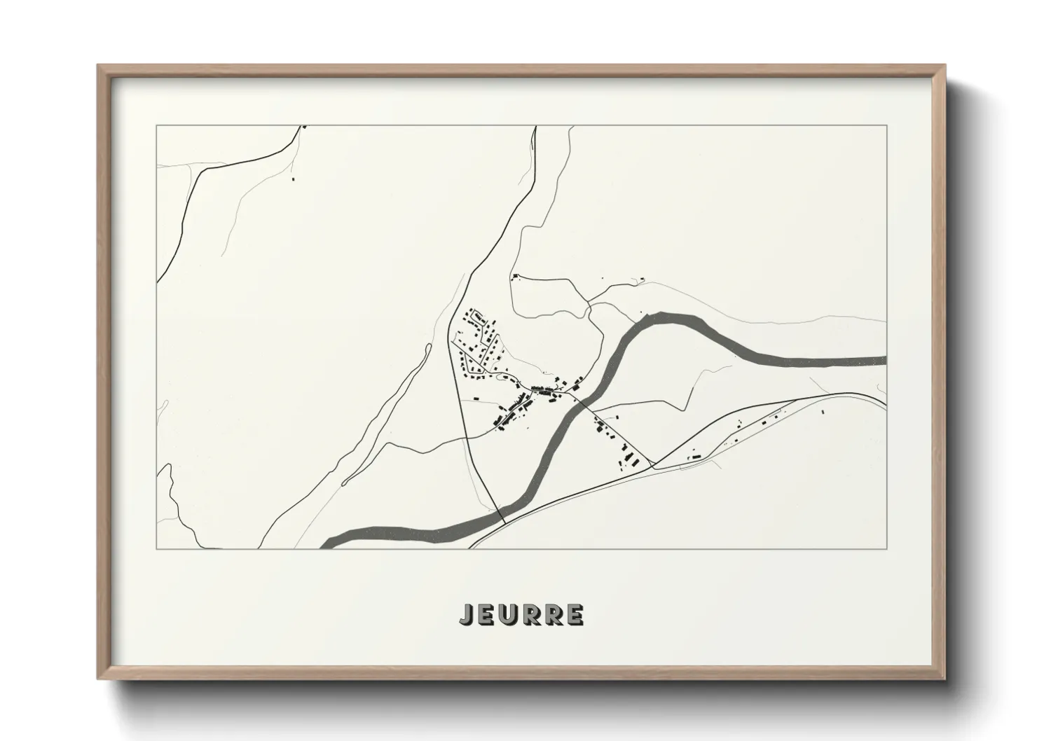 Une affiche de carte sur Jeurre