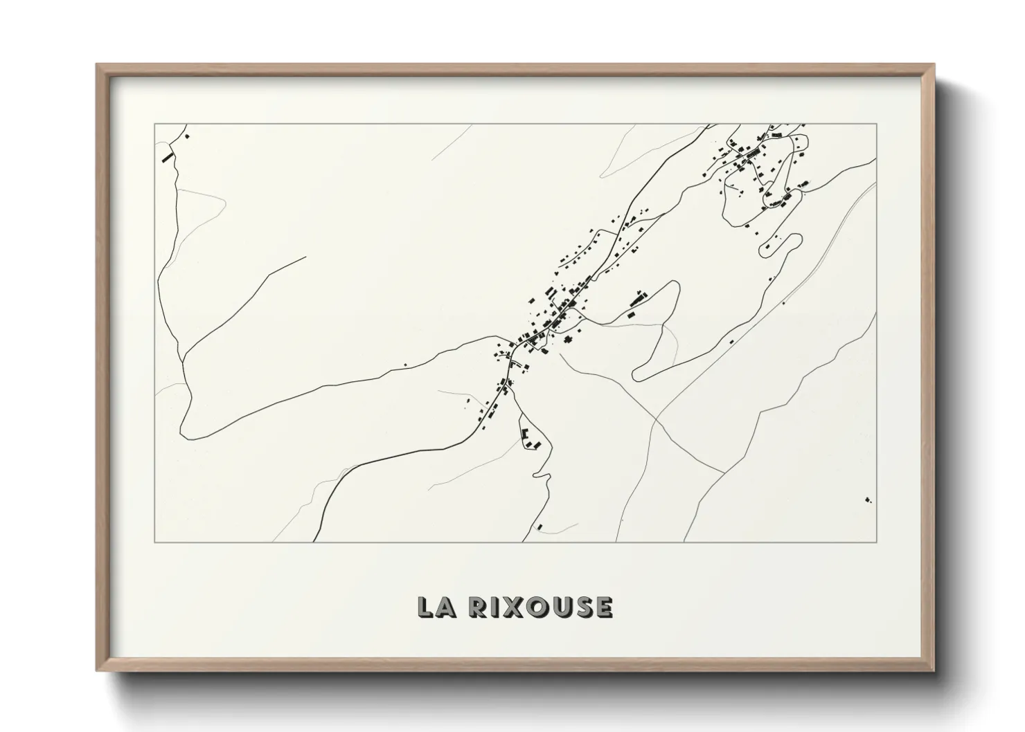 Une affiche de carte sur La Rixouse