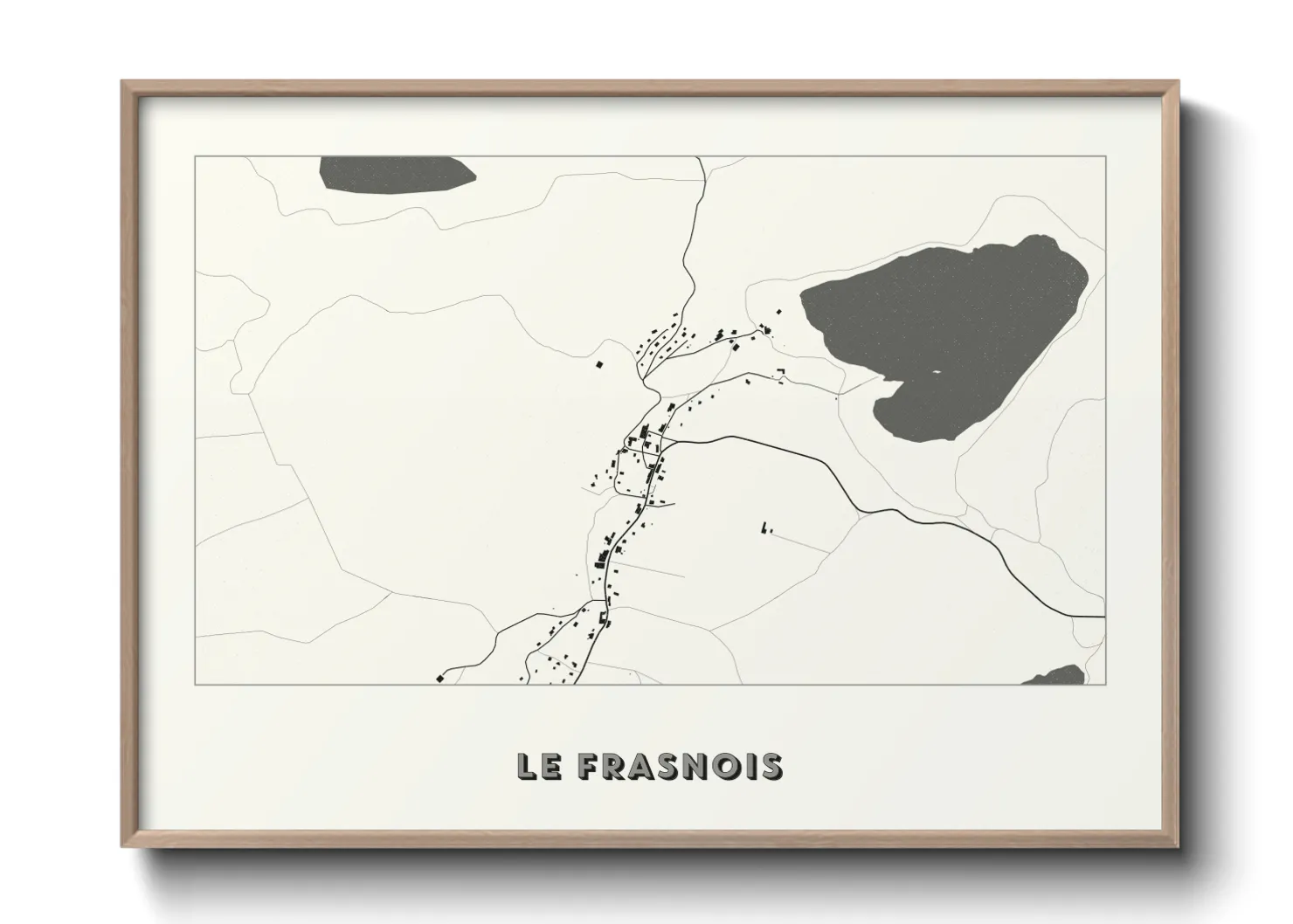 Une affiche de carte sur Le Frasnois