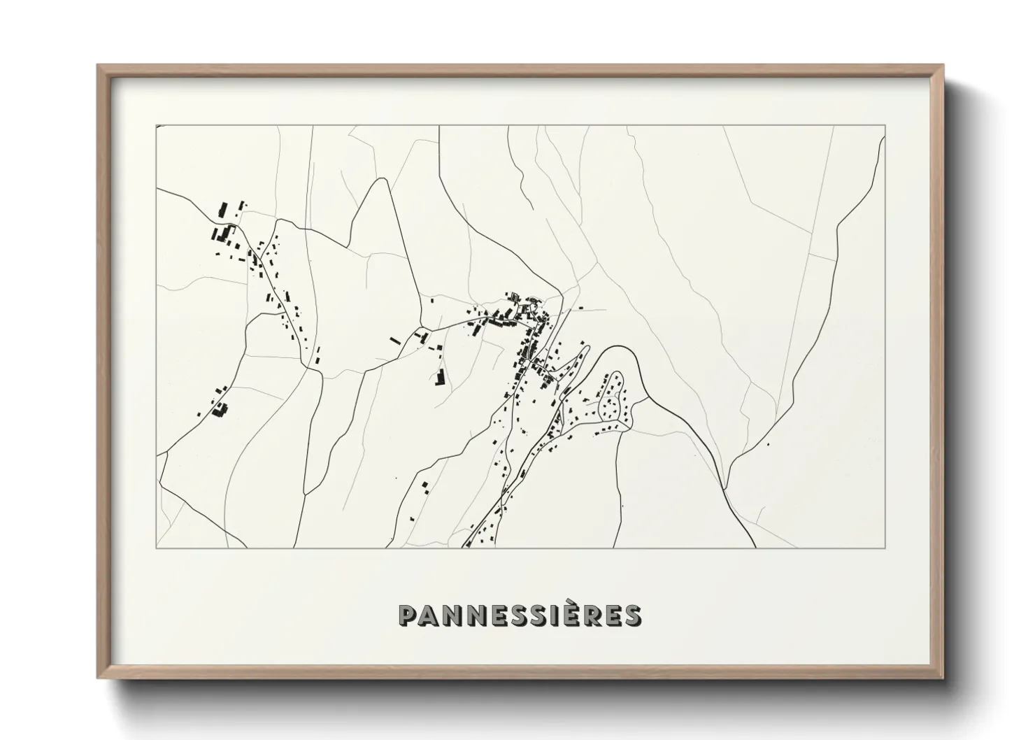 Une affiche de carte sur Pannessières