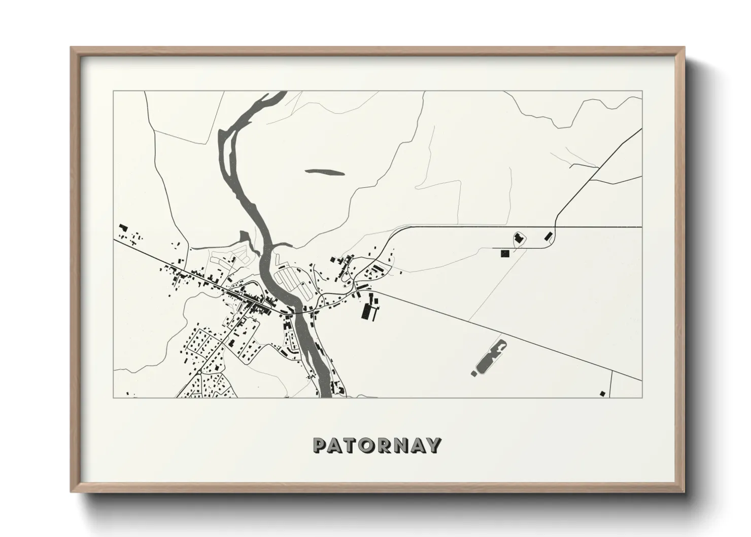 Une affiche de carte sur Patornay