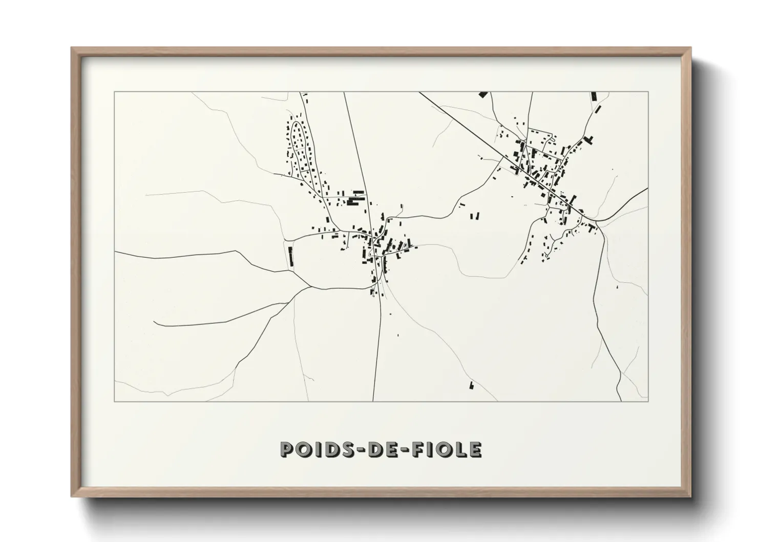 Une affiche de carte sur Poids-de-Fiole