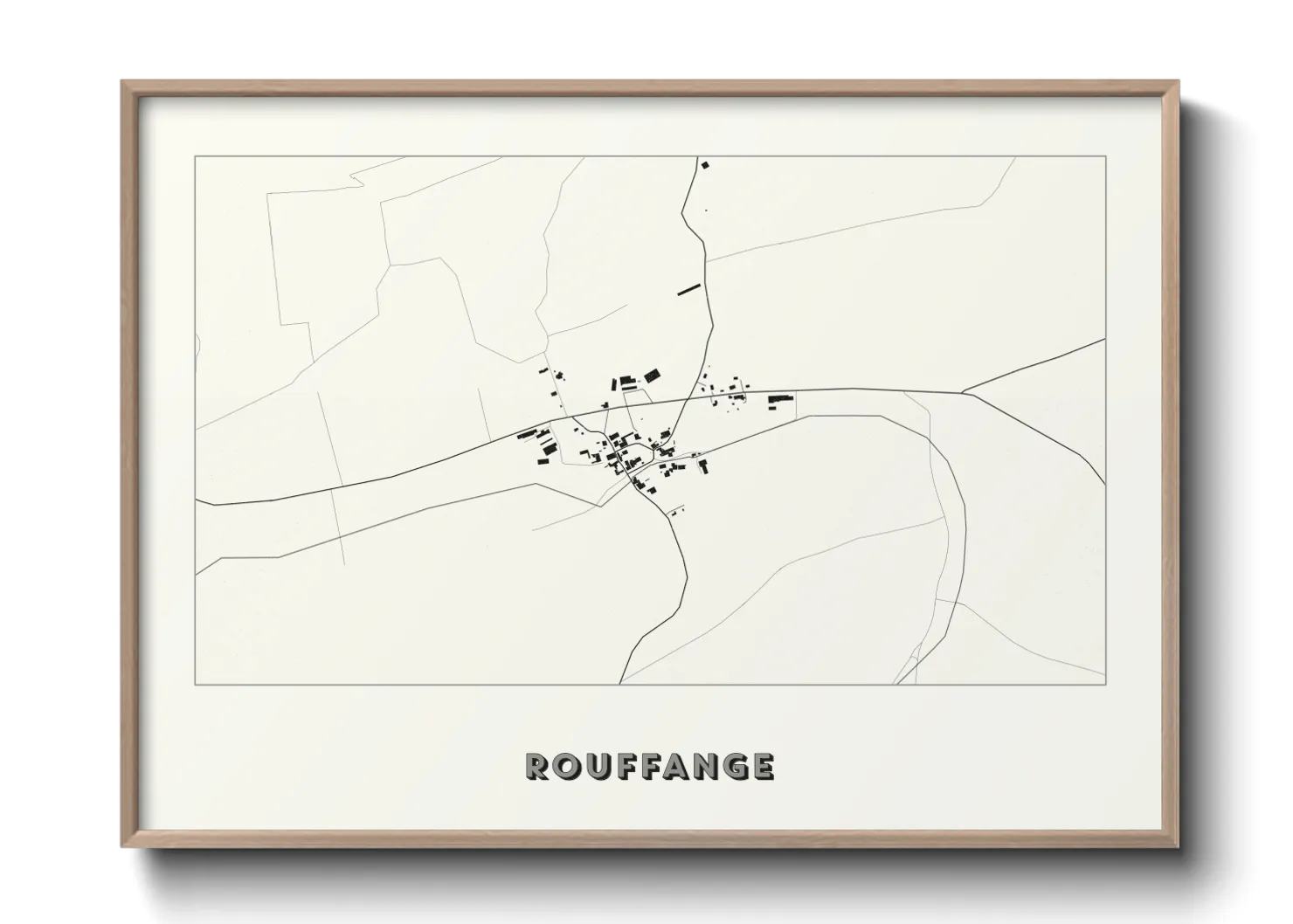 Une affiche de carte sur Rouffange