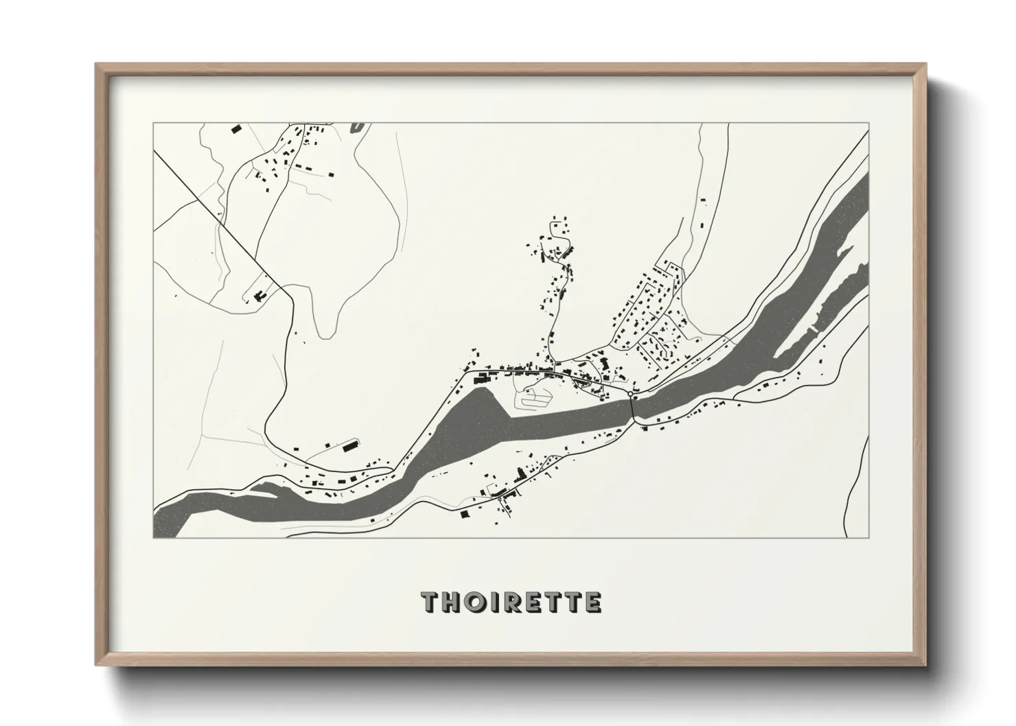 Une affiche de carte sur Thoirette