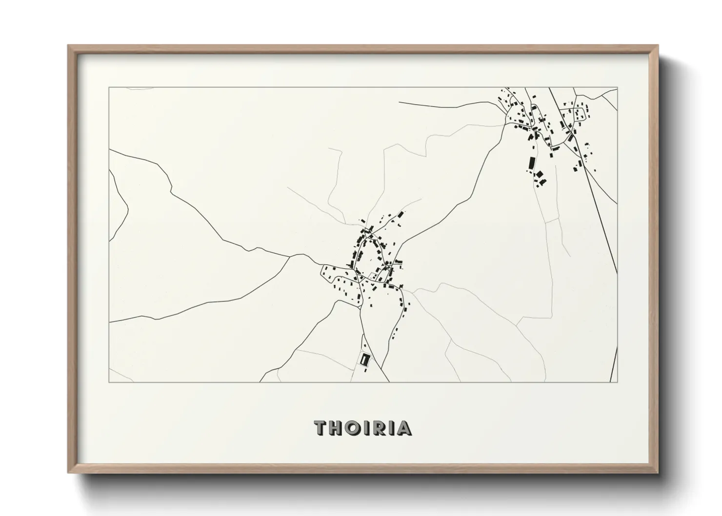 Une affiche de carte sur Thoiria