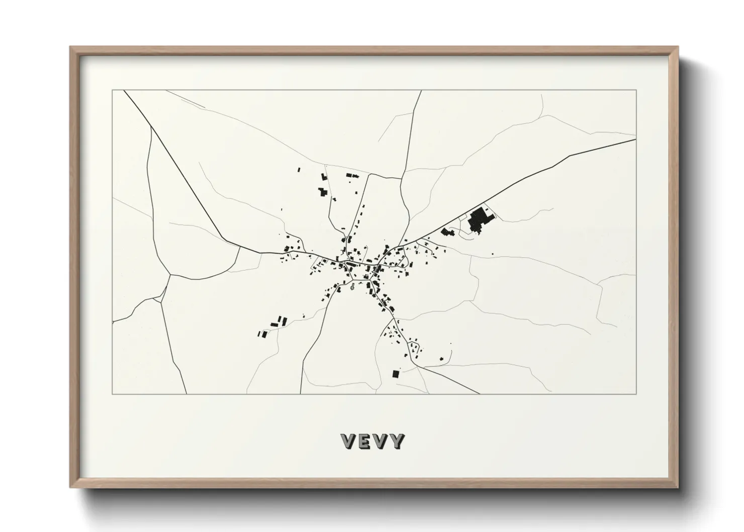 Une affiche de carte sur Vevy