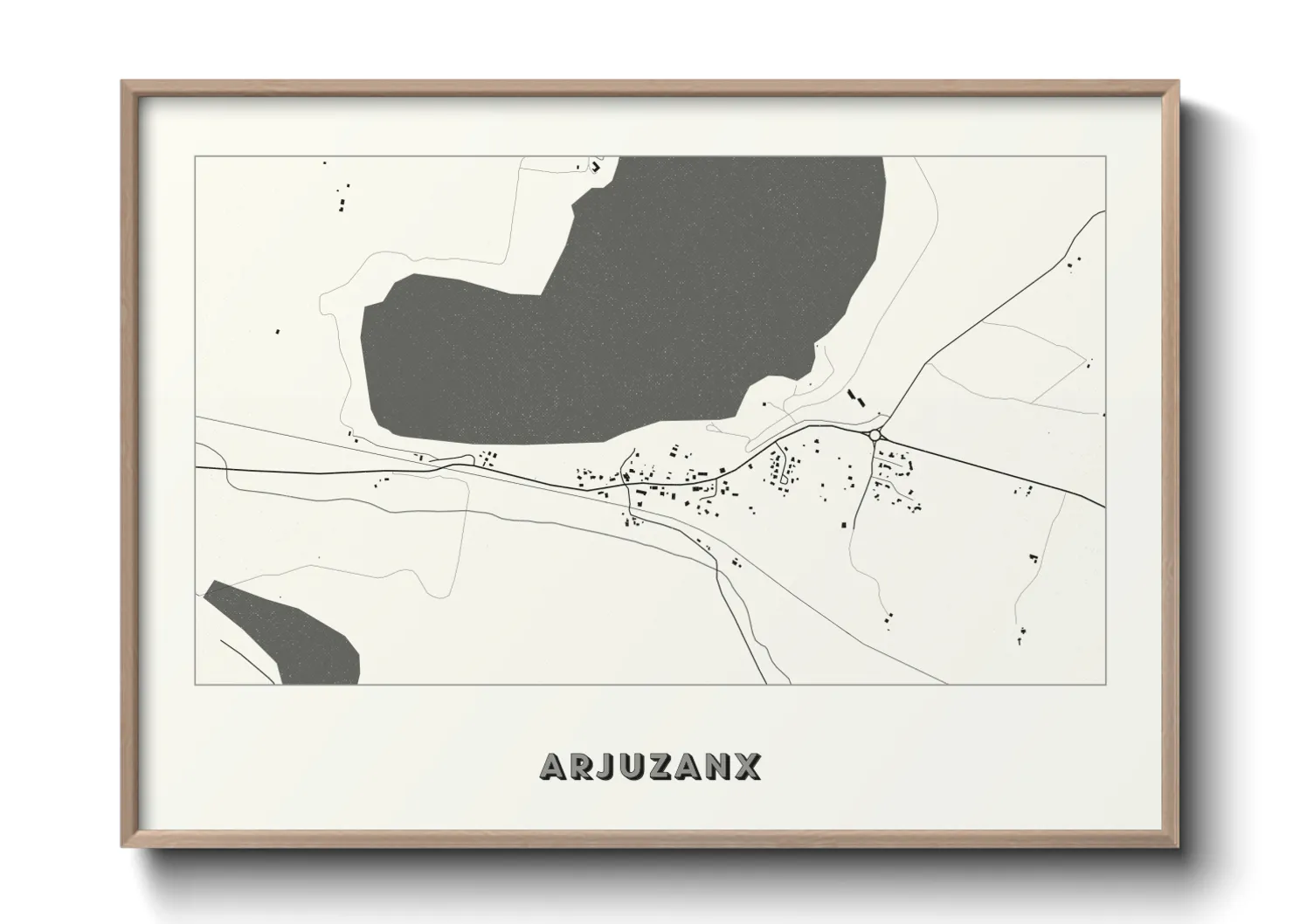 Une affiche de carte sur Arjuzanx