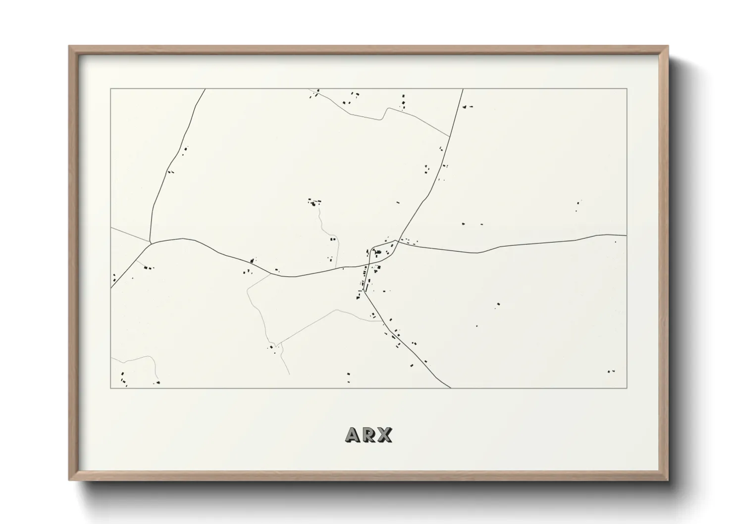 Une affiche de carte sur Arx