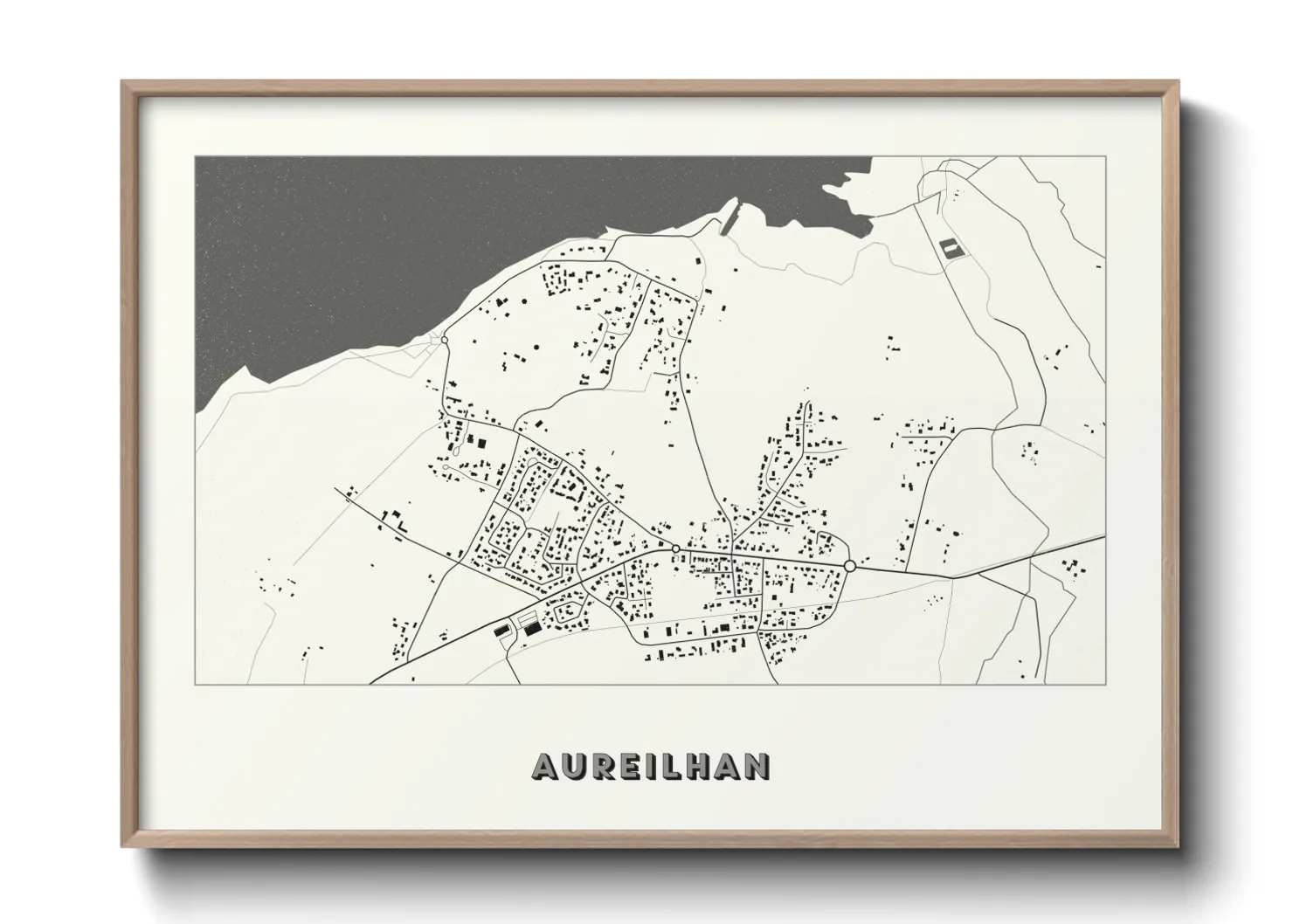 Une affiche de carte sur Aureilhan